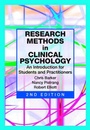 Cover: Research Methods in Clinical Psychology - Wiley