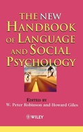 Cover: The New Handbook of Language and Social Psychology - Wiley