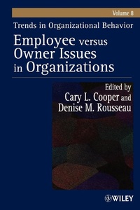 Enlarge image Cover: Trends in Organizational Behavior, Volume 8 - Wiley