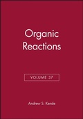 Cover: Organic Reactions, Volume 37 - Wiley