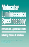 Cover: Molecular Luminescence Spectroscopy, Part 3 - Wiley