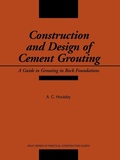 Cover: Construction and Design of Cement Grouting - Wiley
