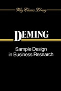 Cover: Sample Design in Business Research - Wiley