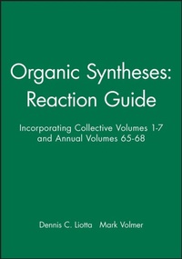Enlarge image Cover: Organic Syntheses: Reaction Guide - Wiley