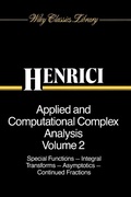 Cover: Applied and Computational Complex Analysis, Volume 2 - Wiley