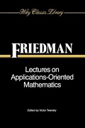 Cover: Lectures on Applications-Oriented Mathematics - Wiley