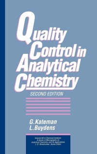 Enlarge image Cover: Quality Control in Analytical Chemistry - Wiley