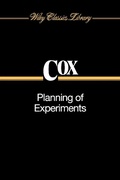 Cover: Planning of Experiments - Wiley