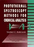 Cover: Photothermal Spectroscopy Methods for Chemical Analysis - Wiley
