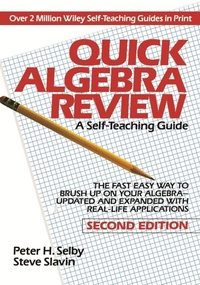 Enlarge image Cover: Quick Algebra Review - Wiley