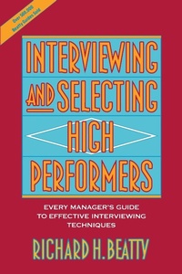 Enlarge image Cover: Interviewing and Selecting High Performers - Wiley