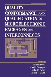 Enlarge image Cover: Quality Conformance and Qualification of Microelectronic Packages and Interconnects - Wiley