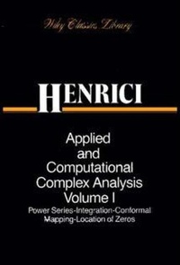 Enlarge image Cover: Applied and Computational Complex Analysis, 3 Volume Set - Wiley