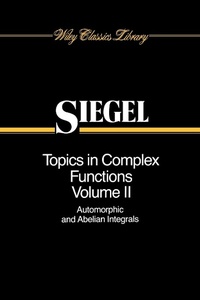 Enlarge image Cover: Topics in Complex Function Theory, Volume 2 - Wiley