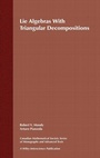 Cover: Lie Algebras with Triangular Decompositions - Wiley
