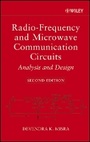 Cover: Radio-Frequency and Microwave Communication Circuits - Analysis and Design 2e - Wiley