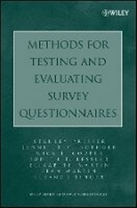 Enlarge image Cover: Methods for Testing and Evaluating Survey Questionnaires - Wiley
