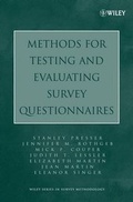 Cover: Methods for Testing and Evaluating Survey Questionnaires - Wiley