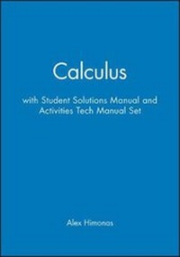 Enlarge image Cover: Calculus with Student Solutions Manual and Activities Tech Manual Set - Wiley
