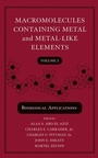 Cover: Macromolecules Containing Metal and Metal-Like Elements, Volume 3 - Wiley