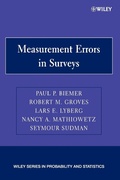 Cover: Measurement Errors in Surveys - Wiley