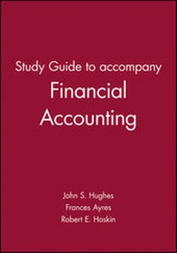Enlarge image Cover: Study Guide to accompany Financial Accounting - Wiley