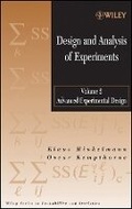 Cover: Design and Analysis of Experiments, Volume 2 - Advanced Experimental Design - Wiley-Blackwell