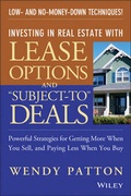 Cover: Investing in Real Estate With Lease Options and "Subject-To" Deals - Wiley