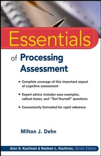 Enlarge image Cover: Essentials of Processing Assessment - Wiley