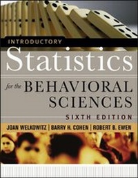 Enlarge image Cover: Introductory Statistics for the Behavioral Sciences - Wiley
