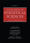 Cover: Encyclopedia of Statistical Sciences, Volume 1 - Wiley