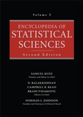 Cover: Encyclopedia of Statistical Sciences, Volume 3 - Wiley