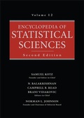 Cover: Encyclopedia of Statistical Sciences, Volume 12 - Wiley