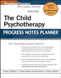 Enlarge image Cover: The Child Psychotherapy Progress Notes Planner - Wiley