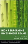 Cover: High Performing Investment Teams - Wiley