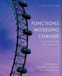 Enlarge image Cover: Functons Modeling Change - Wiley