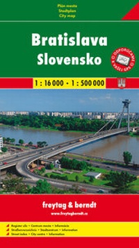 Abbildung von: Bratislava + Slovensko / Pressburg + Slowakei (Stadtplan 1:16.000 + Autokarte 1:500.000) - SHOCart
