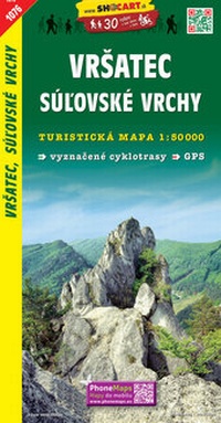 Abbildung von: Vrsatec, Súlovské vrchy (Wander - Radkarte 1:50.000) - SHOCart