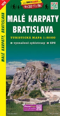 Abbildung von: Malé Karpaty, Bratislava / Kleine Karpaten, Pressburg (Wander - Radkarte 1:50.000) - SHOcart