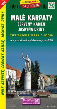 Abbildung von: Malé Karpaty, Cervený Kamen / Kleine Karpaten, Rotenstein (Wander - Radkarte 1:50.000) - SHOcart