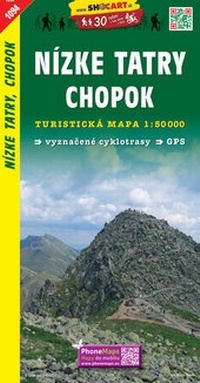 Abbildung von: Nízké Tatry, Chopok / Niedere Tatra, Chopok (Wander - Radkarte 1:50.000) - SHOcart
