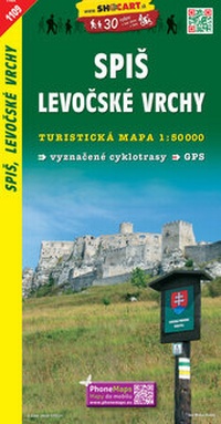 Abbildung von: Spis, Levocské vrchy / Zips, Leutschauer Berge (Wander - Radkarte 1:50.000) - SHOCart