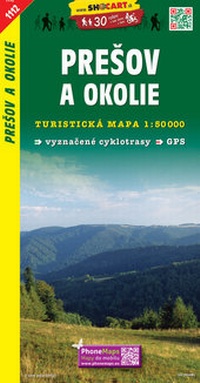 Abbildung von: Presov a okolie / Eperies und Umgebung (Wander - Radkarte 1:50.000) - SHOCart