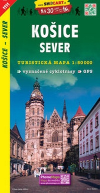 Abbildung von: Kosice - sever / Kaschau - Nord (Wander - Radkarte 1:50.000) - SHOCart