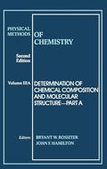 Cover: Physical Methods of Chemistry, Determination of Chemical Composition and Molecular Structure - Wiley