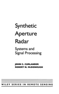 Cover: Synthetic Aperture Radar - Wiley