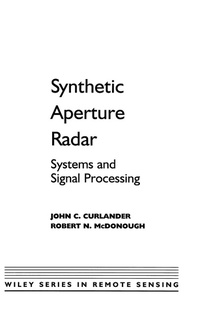 Enlarge image Cover: Synthetic Aperture Radar - Wiley