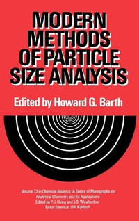 Enlarge image Cover: Modern Methods of Particle Size Analysis - Wiley