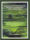 Cover: Materials for the Study of Aryadeva, Dharmapala and Chandrakirti - Motilal Banarsidass Publications