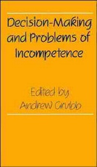 Enlarge image Cover: Decision-making and Problems of Incompetence - Wiley